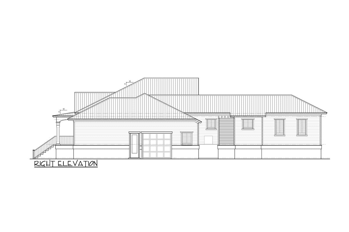 Plan 33258ZR: One-Story House Plan Under 2800 Square Feet with Recessed Shingle-Style Dormer - Image #25 - Ranch, Southern