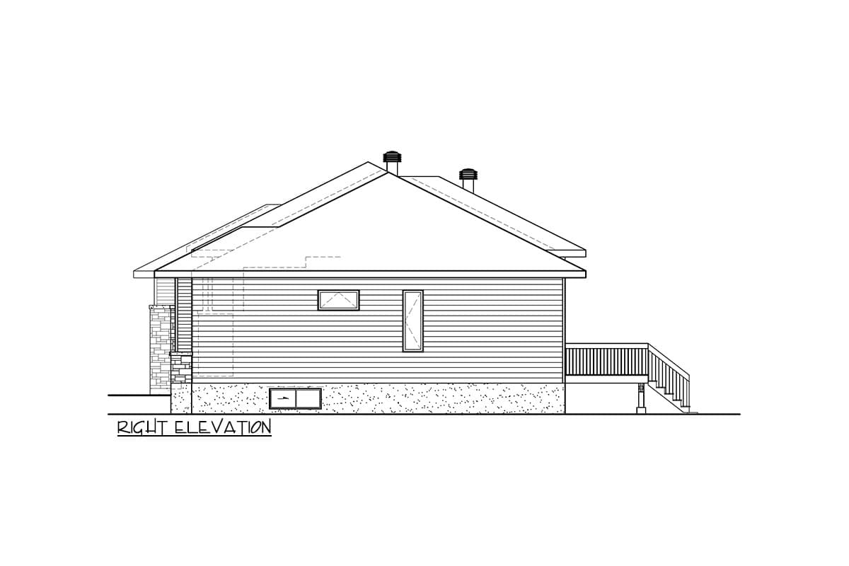 Plan 801006PM: Split Bedroom Contemporary One-Story House Plan Under 1700 Square Feet - Image #4 - Contemporary, New American, Northwest, Ranch