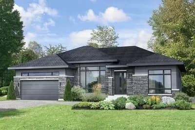 Split Bedroom Contemporary One-Story House Plan Under 1700 Square Feet