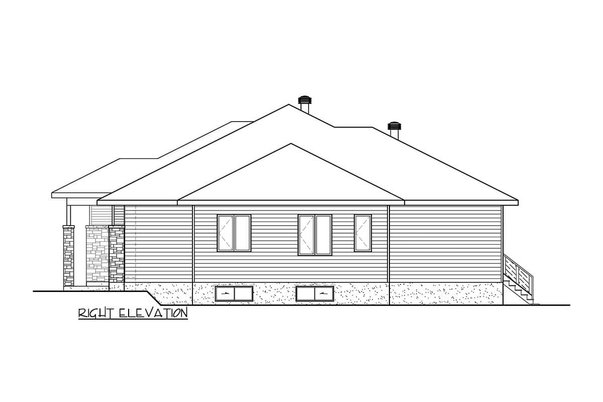 Plan 801010PM: Stone-clad Bungalow Plan with Under 2,000 Square Feet of Living Space - Image #4 - Bungalow, Contemporary, Northwest