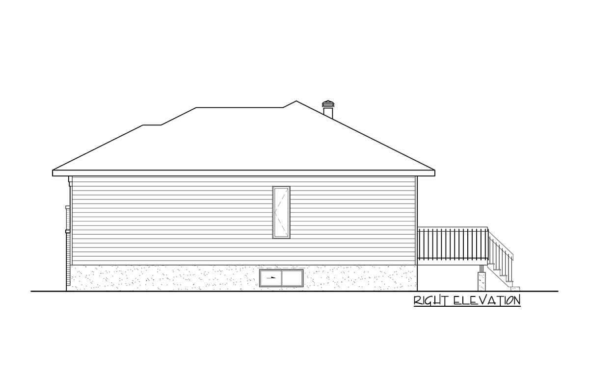 Plan 801013PM: Split-entrance Bungalow with Open-Concept Living Space - Image #4 - Bungalow, Modern, Northwest