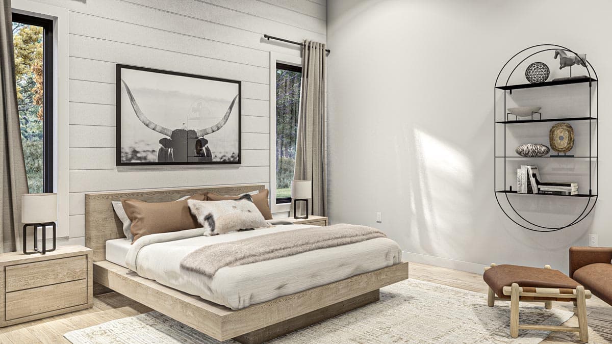 Plan 623220DJ: Luxurious and Comfortable 1900 Square Foot 3-Bed Barndominium-Style House Plan - Image #10 - Barndominium, Country, Modern, Mountain, New American, Rustic