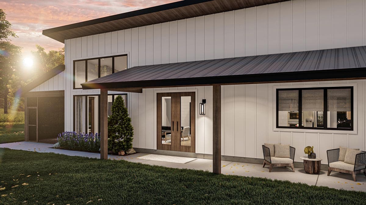 Plan 623220DJ: Luxurious and Comfortable 1900 Square Foot 3-Bed Barndominium-Style House Plan - Image #16 - Barndominium, Country, Modern, Mountain, New American, Rustic