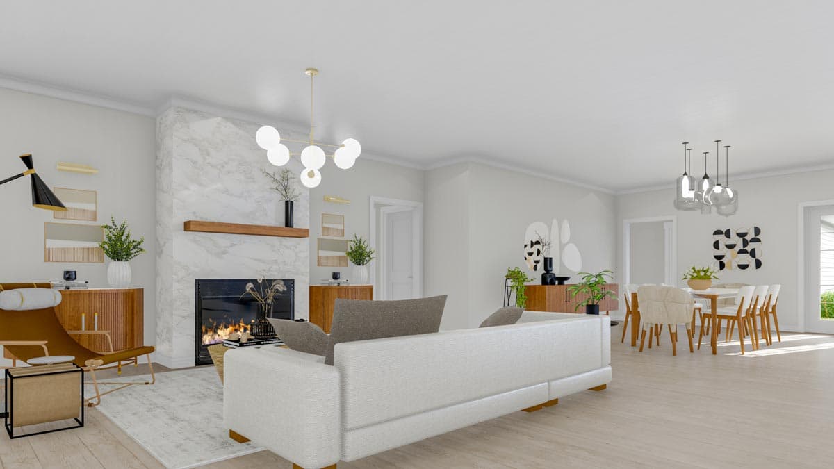 Plan 810013RBT: Southern Traditional House Plan with Flex Room and Full Wrap-Around Porch - Image #5 - Country, Ranch, Southern