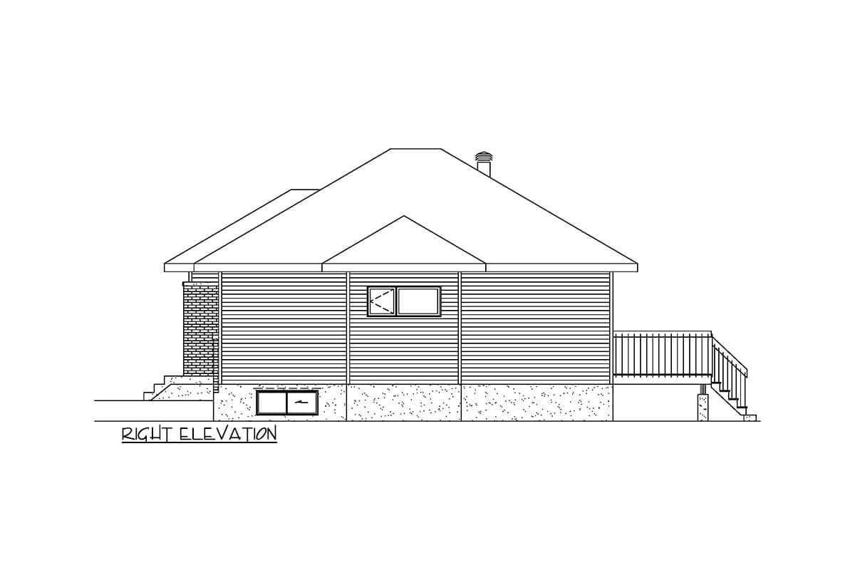 Plan 801019PM: Urban Contemporary Bungalow Under 1000 Square Feet with 2 Bedrooms - Image #4 - Contemporary, Northwest