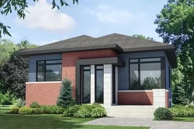 1032 Square Foot Urban Bungalow with 2 Bedrooms