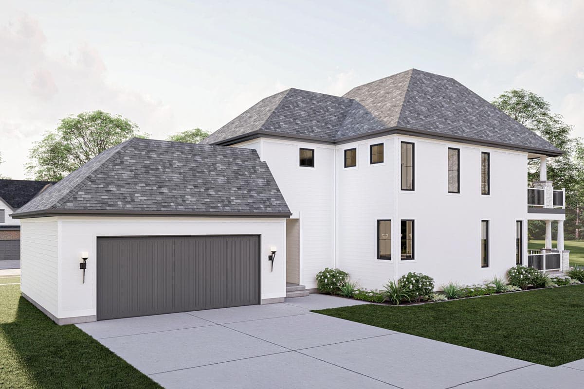 Plan 623221DJ: Contemporary Victorian-Style House Plan Under 2500 Square Feet with 3 Bedrooms - Image #6 - Contemporary, Country, Traditional, Transitional, Victorian