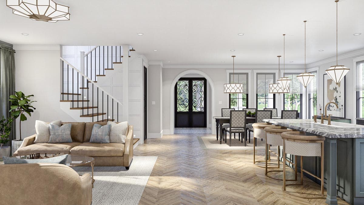 Plan 623221DJ: Contemporary Victorian-Style House Plan Under 2500 Square Feet with 3 Bedrooms - Image #9 - Contemporary, Country, Traditional, Transitional, Victorian