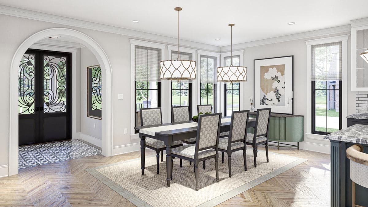 Plan 623221DJ: Contemporary Victorian-Style House Plan Under 2500 Square Feet with 3 Bedrooms - Image #11 - Contemporary, Country, Traditional, Transitional, Victorian