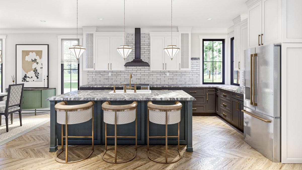 Plan 623221DJ: Contemporary Victorian-Style House Plan Under 2500 Square Feet with 3 Bedrooms - Image #14 - Contemporary, Country, Traditional, Transitional, Victorian