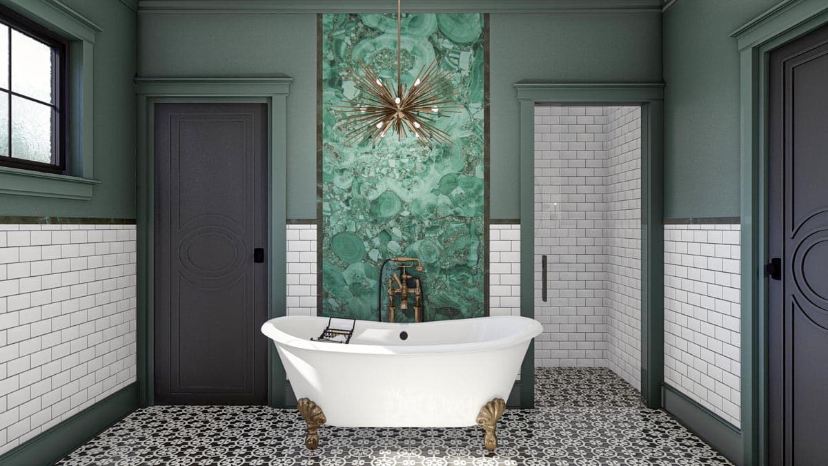 Plan 623221DJ: Contemporary Victorian-Style House Plan Under 2500 Square Feet with 3 Bedrooms - Image #21 - Contemporary, Country, Traditional, Transitional, Victorian