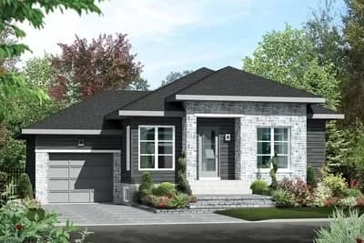 920 Square Foot Modern Bungalow with 2 Bedrooms