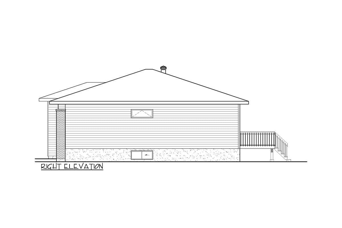Plan 801024PM: 1,359 Square Foot Urban-Style House Plan with 2 Bedrooms - Image #5 - Mid Century Modern, Modern, Northwest