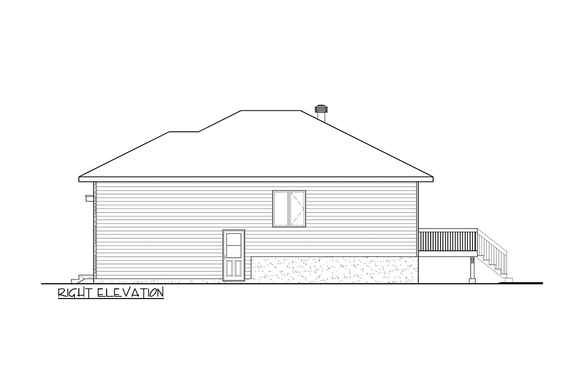 Plan 801026PM: 1089 Square Foot Single-Story Urban Style House Plan with 1-Car Garage - Image #5