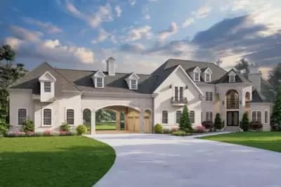 4-Bed French Country House Plan Around 3,000 Square Feet