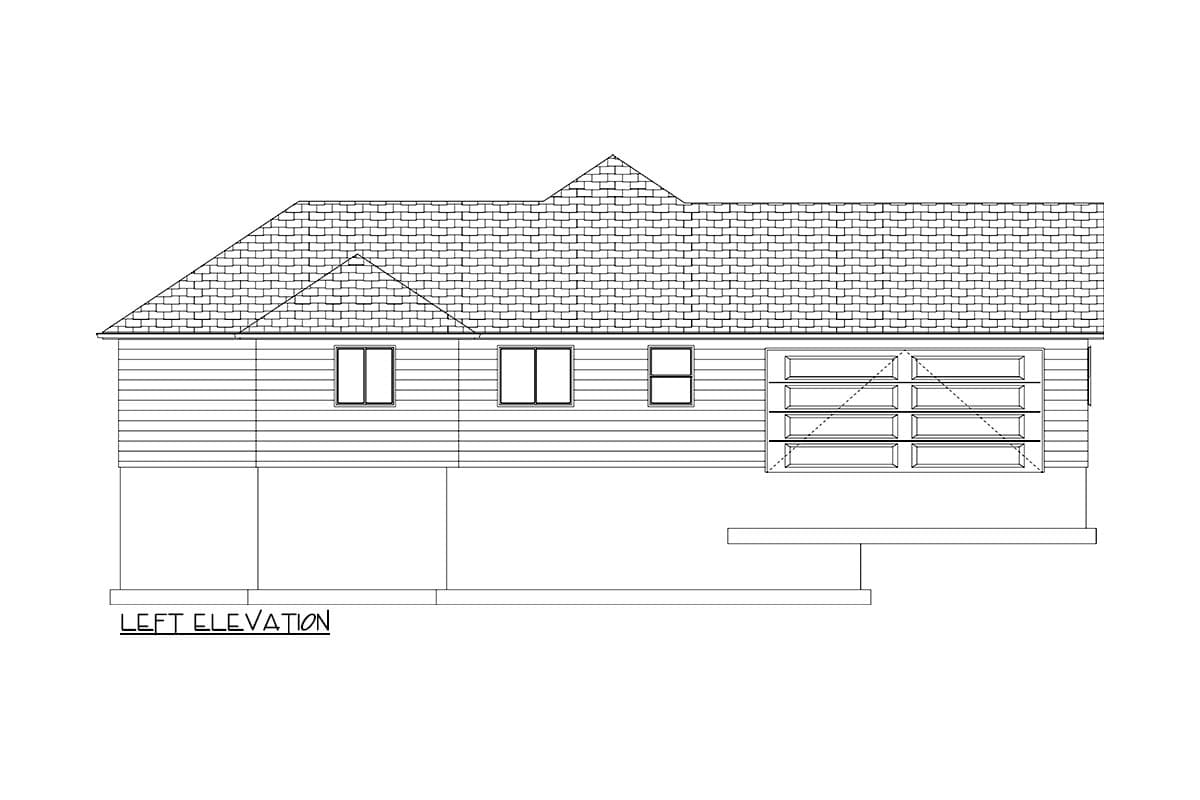 Plan 61428UT: Ranch Home Plan with 3-Beds on Main Level and Optional 3-Bed ADU on Lower Level - Image #16 - Country, Craftsman, New American, Ranch