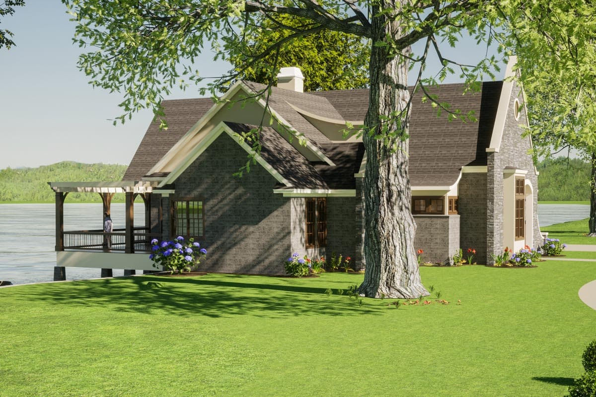 Plan 86373HH: Transitional European House Plan with Finished Basement and Large Rear Porches - Image #13 - European, Southern, Traditional, Transitional