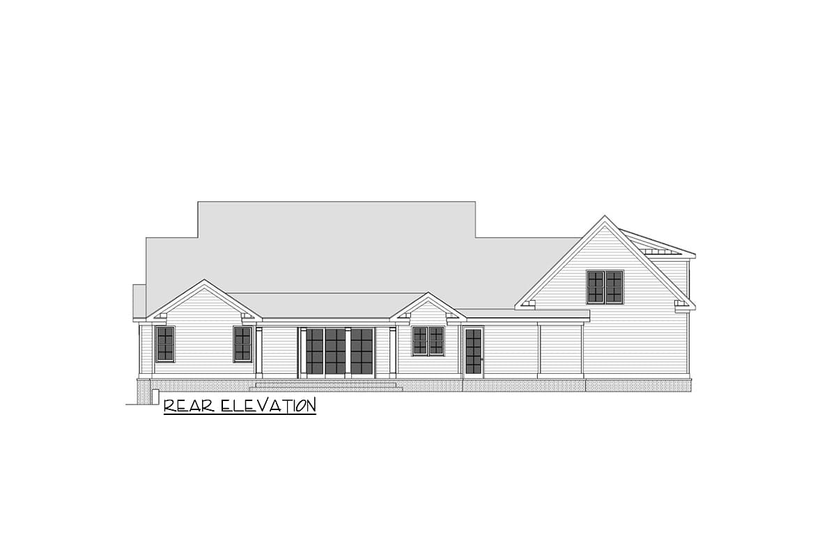 Plan 29917LDG: 3-Bed Country Craftsman House Plan With U-Shaped Kitchen - 2790 Sq Ft - Image #8 - Country, Craftsman, Modern Farmhouse, New American, Ranch, Traditional