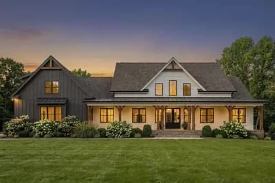 3-Bed Country Craftsman House Plan With U-Shaped Kitchen - 2790 Sq Ft