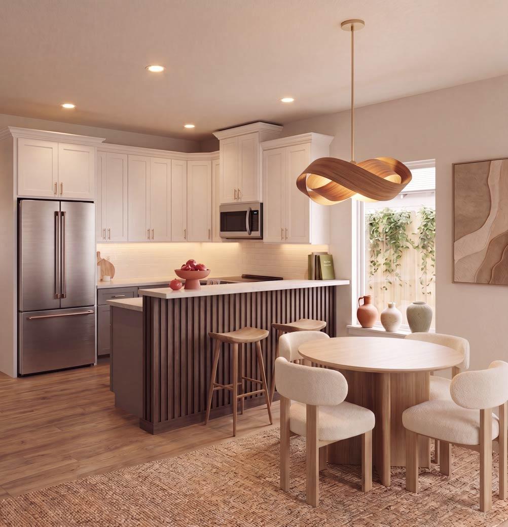 Plan 100301GHR: Modern Duplex for Narrow Infill Lots with Asymmetrical 3-Bed Units  - Image #4 - Contemporary, European, Modern, Transitional