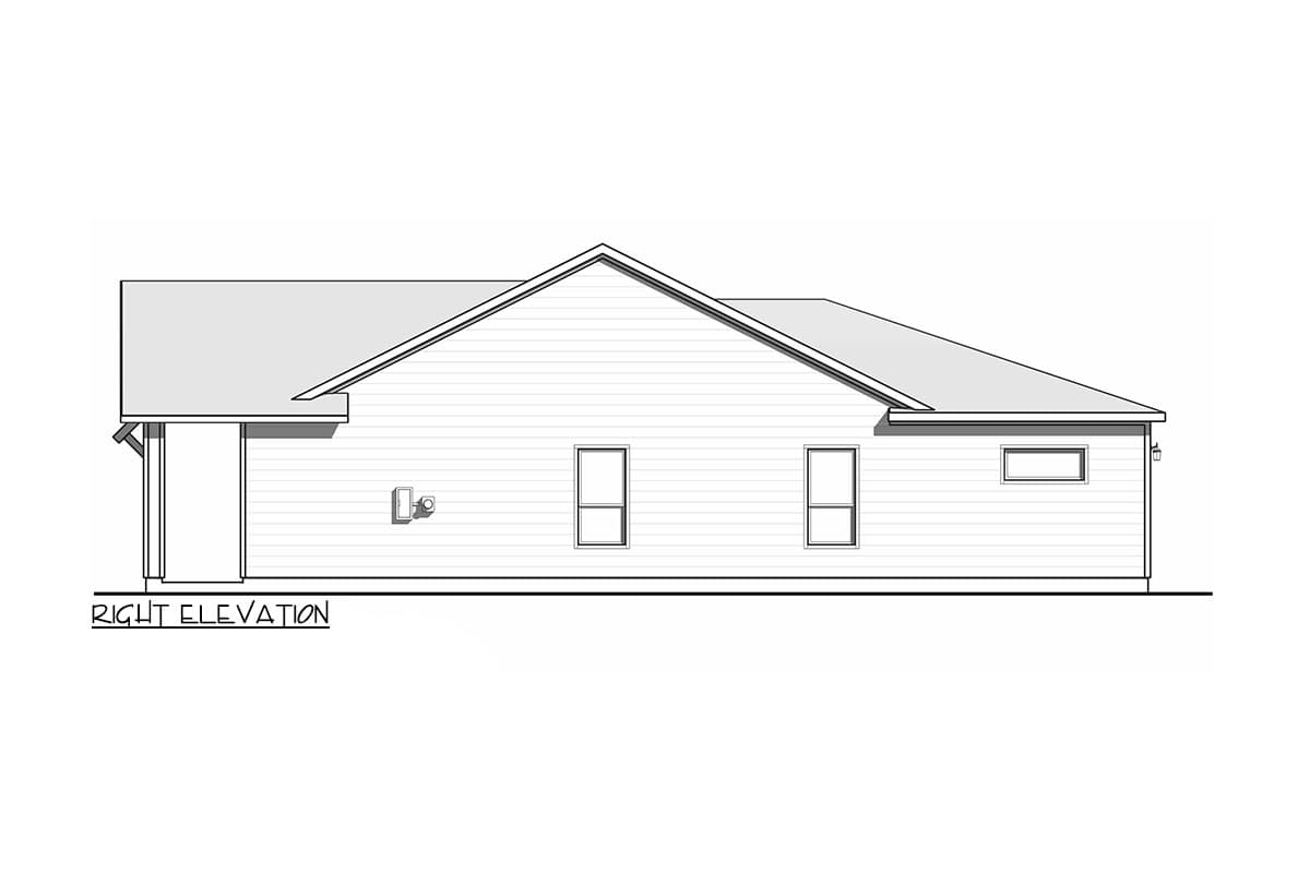 Plan 100303GHR: Duplex House Plan with Matching 1106 Square Foot 3-Bed Units - Image #6 - Country, Craftsman, New American
