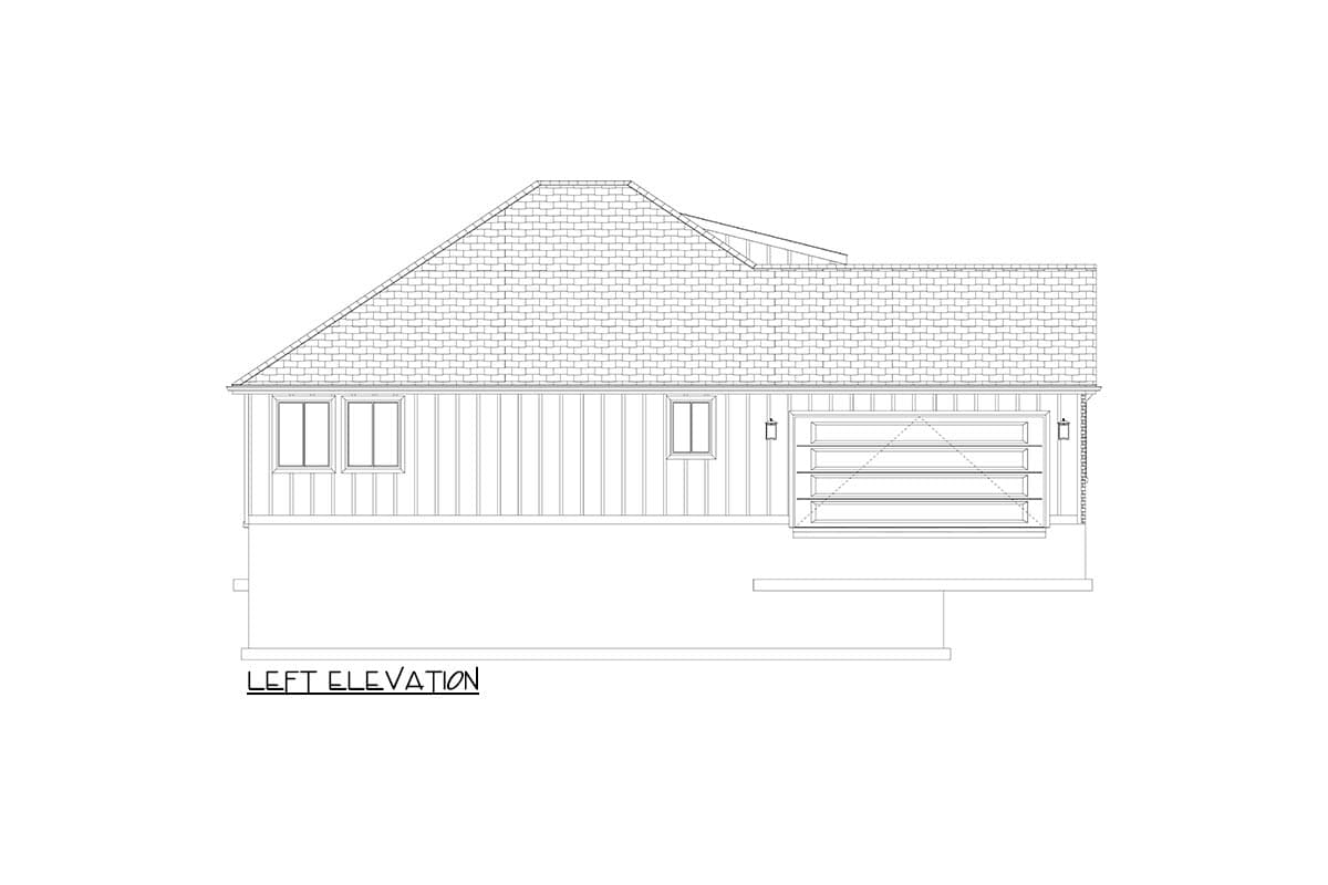 Plan 61429UT: New American Ranch Home Plan with Option to Finish Basement - 2404 Sq Ft - Image #30 - Country, Craftsman, New American, Ranch