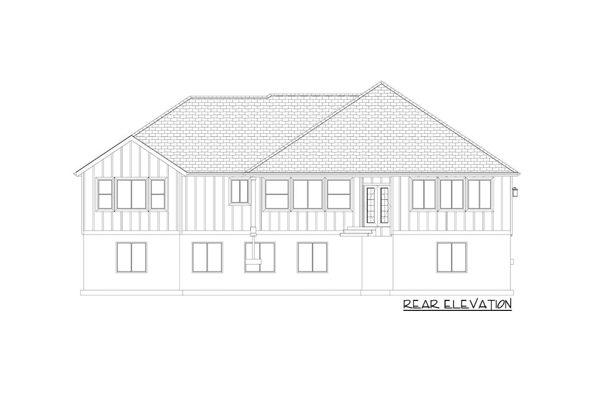 Plan 61429UT: New American Ranch Home Plan with Option to Finish Basement - 2404 Sq Ft - Image #31 - Country, Craftsman, New American, Ranch