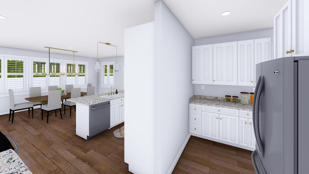 Plan 61429UT: New American Ranch Home Plan with Option to Finish Basement - 2404 Sq Ft - Image #18 - Country, Craftsman, New American, Ranch