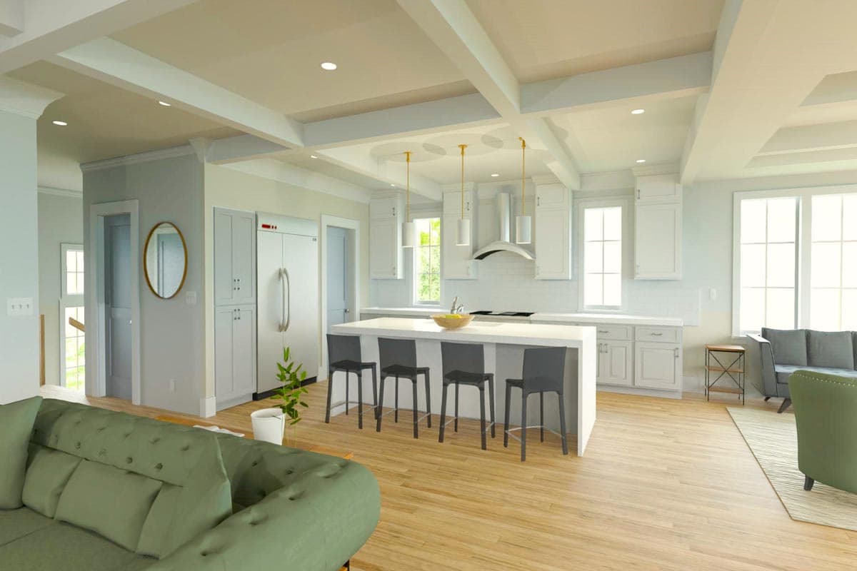 Plan 765048TWN: 4-Bed Coastal Contemporary with Elevator Under 3100 Square Feet - Image #9 - Beach, Coastal, Coastal Contemporary, Contemporary, Low Country, Southern