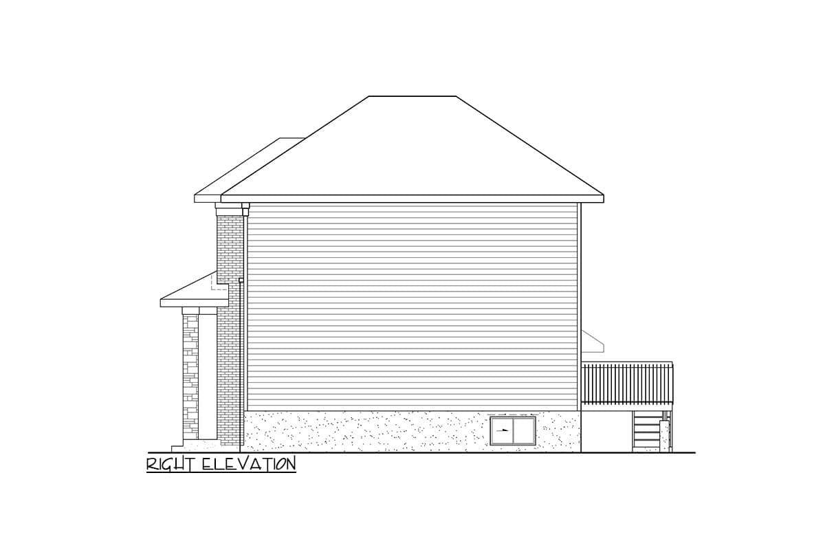 Plan 801037PM: 2 Story 3 Bed Modern House Plan Under 1400 Square Feet with 1-Car Garage - Image #4 - Contemporary, Northwest
