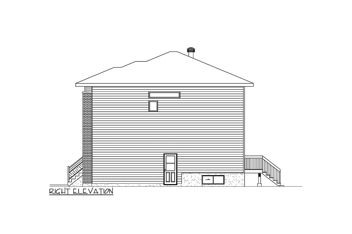 Plan 801040PM: 1458 Square Foot 3-Bed Contemporary Home Plan - Image #4 - Contemporary, Modern, Prairie