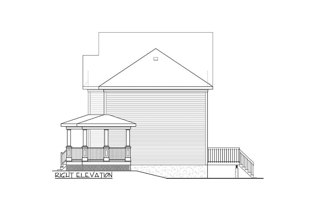 Plan 801041PM: Midsized 3 Bed Farmhouse with Wraparound Porch - Image #4 - Country, Farmhouse, Traditional