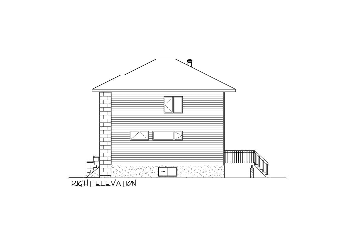 Plan 801042PM: 2-Story Contemporary Home Plan with Panoramic Windows - Image #4 - Contemporary, Modern, Northwest