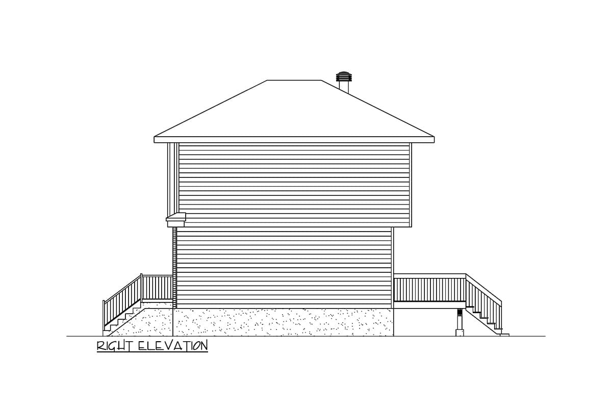 Plan 801043PM: 3 Bed Urban 2-Story House Plan with Just Under 950 Sq Ft of Living - Image #4 - Bungalow, Contemporary, Modern, Northwest