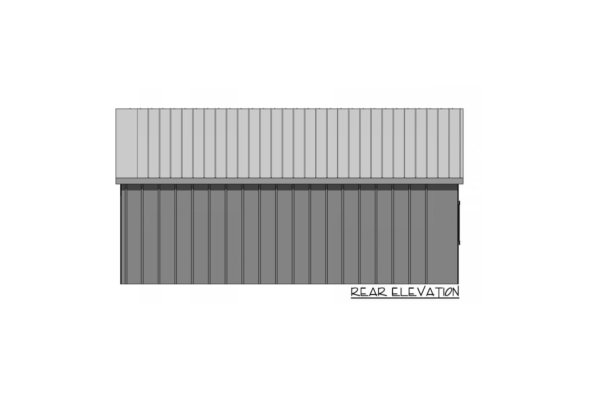 Plan 420089WNT: 600 Square Foot ADU with Board and Batten Siding - Image #4 - Contemporary, Cottage, New American, Vacation