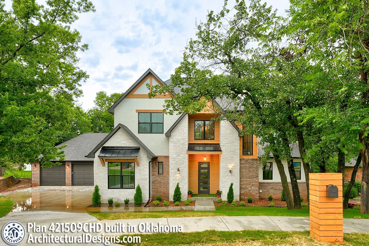 build gallery item - House Plan 421509CHD Comes to Life in Oklahoma