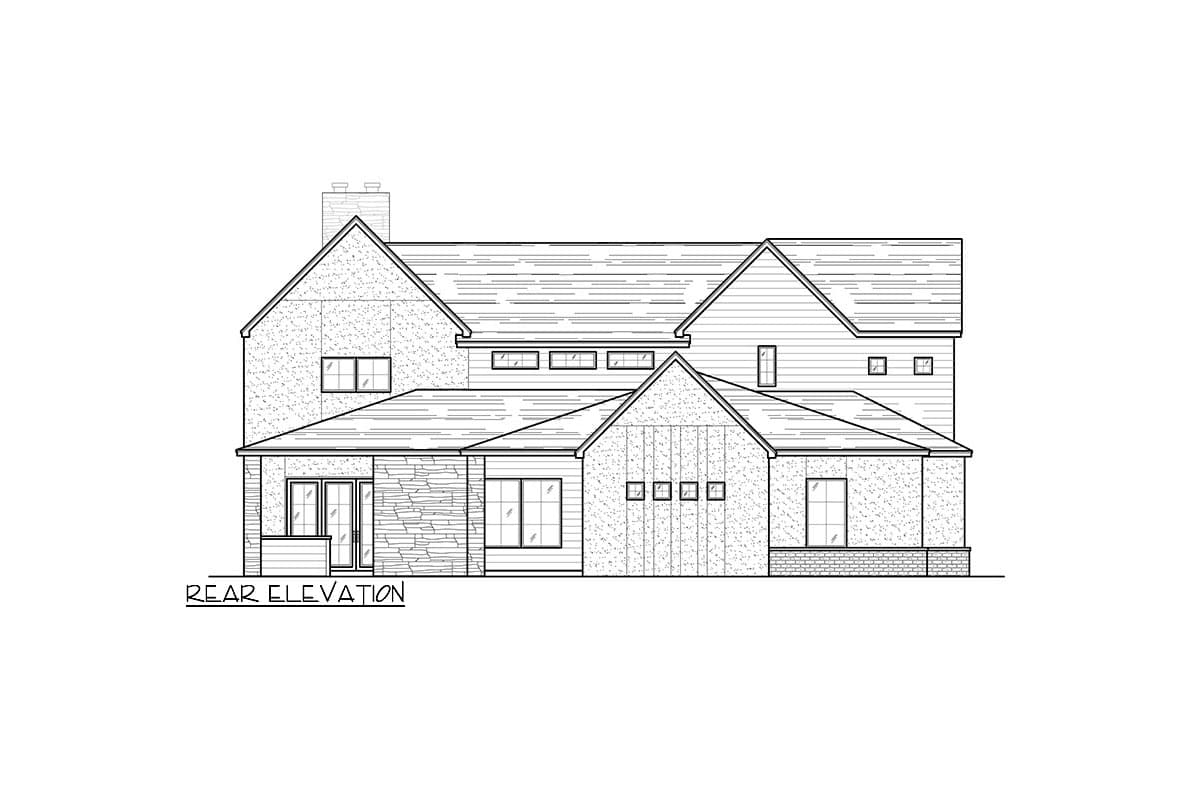 Plan 421510CHD: 3300 Square Foot New American House Plan with Dramatic Vaulted Interior - Image #30