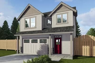 1631 Square Foot Craftsman Home Plan Just 26-Feet Wide