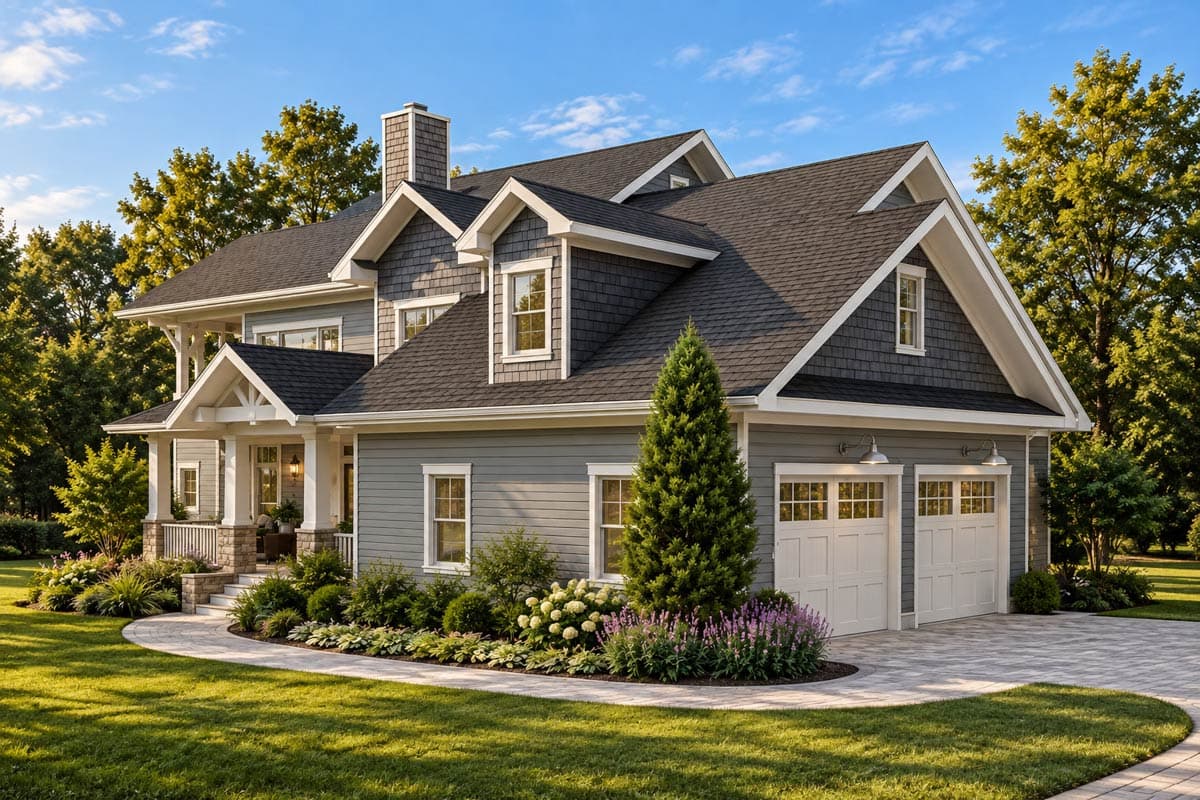 Plan 871032JEN: New American Country House Plan with Screened Porch and Main-level Master Bedroom - Image #7 - Country, Craftsman, New American, Traditional
