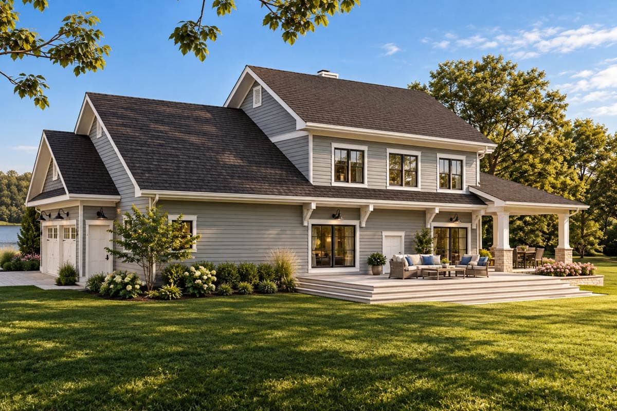 Plan 871032JEN: New American Country House Plan with Screened Porch and Main-level Master Bedroom - Image #6 - Country, Craftsman, New American, Traditional