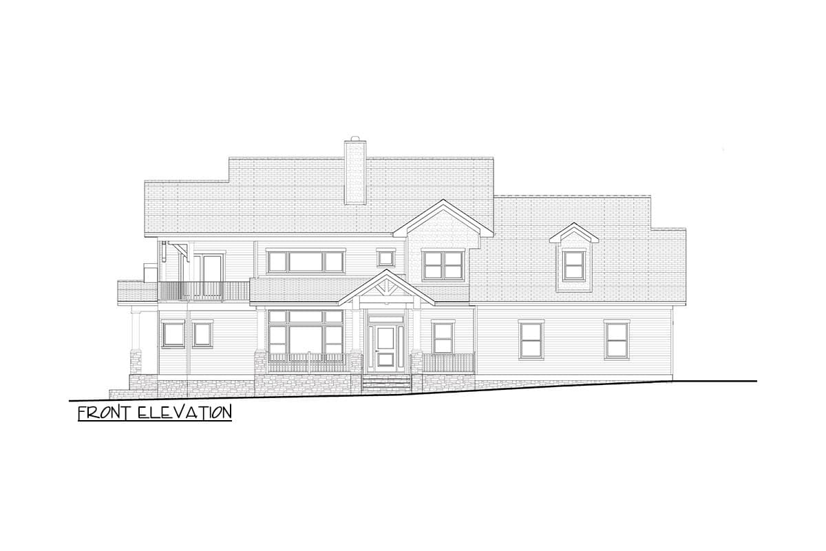 Plan 871032JEN: New American Country House Plan with Screened Porch and Main-level Master Bedroom - Image #14 - Country, Craftsman, New American, Traditional
