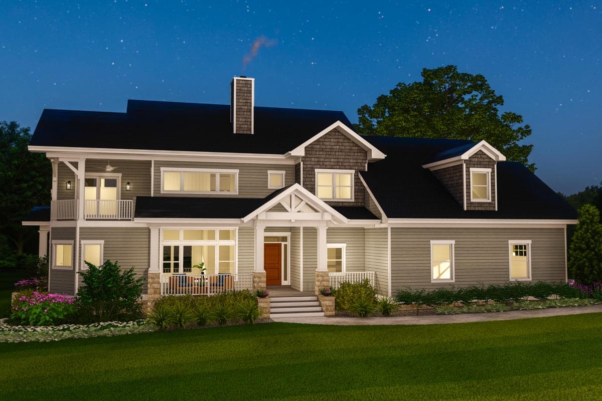 Plan 871032JEN: New American Country House Plan with Screened Porch and Main-level Master Bedroom - Image #12 - Country, Craftsman, New American, Traditional