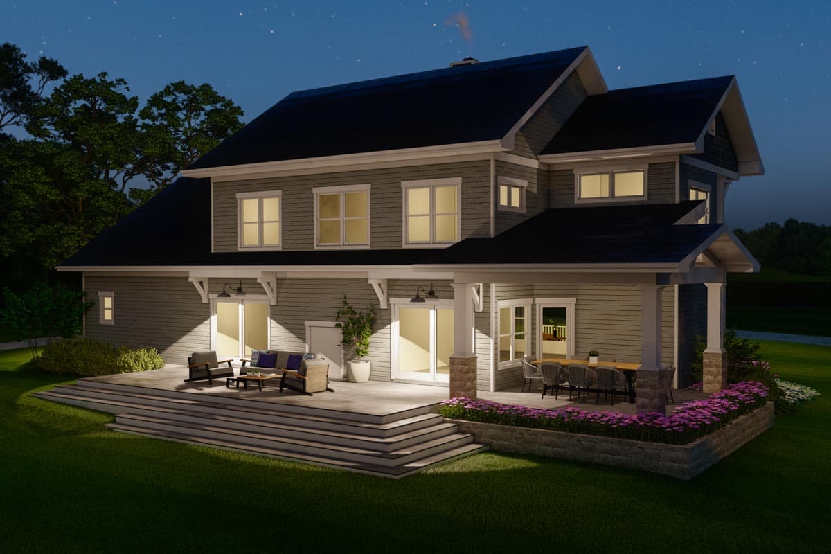 Plan 871032JEN: New American Country House Plan with Screened Porch and Main-level Master Bedroom - Image #13 - Country, Craftsman, New American, Traditional