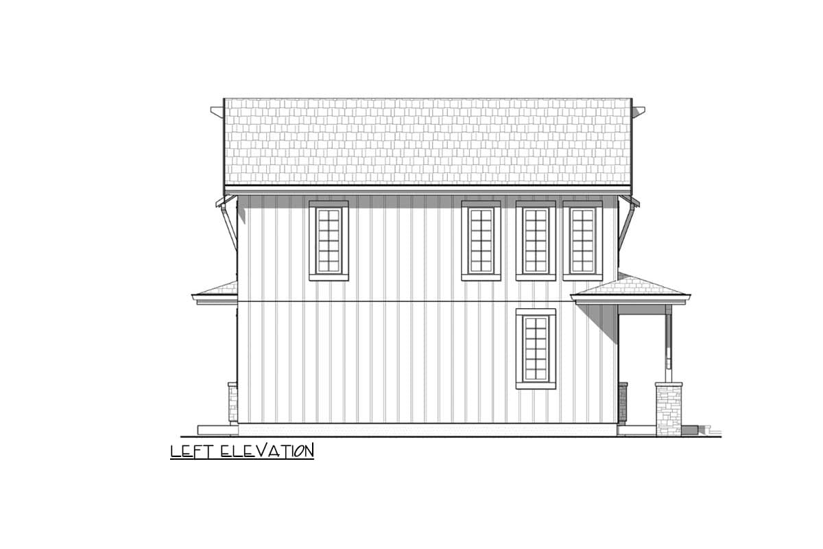 Plan 330005WLE: 2-Bed House Plan Under 1000 Square Feet with 3-Sided Wraparound Porch - Image #6 - Cottage, Country, Mountain, Rustic, Traditional