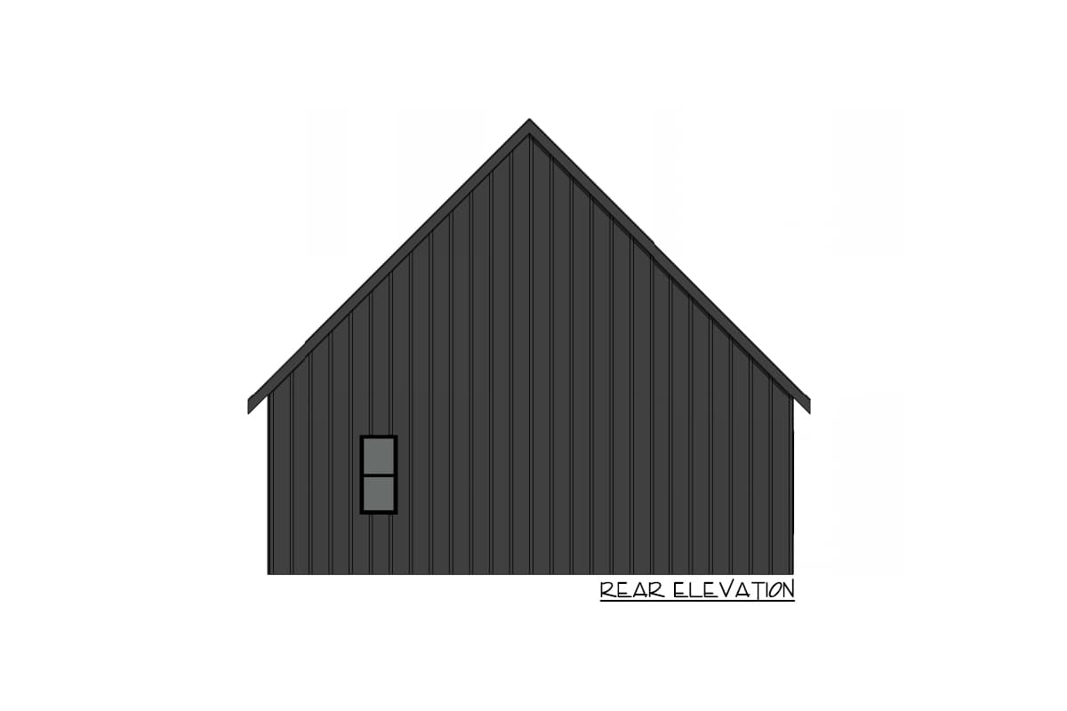 Plan 420090WNT: 728 Square Foot Contemporary Cabin with Vaulted Living Room and Kitchen - Image #4 - Cabin, Cottage, Country, New American, Vacation