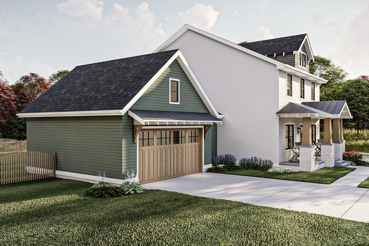 Plan 623222DJ: 2200 Square Foot 3 Bed House Plan with Large Home Office - Image #13 - Country, Craftsman, New American, Traditional