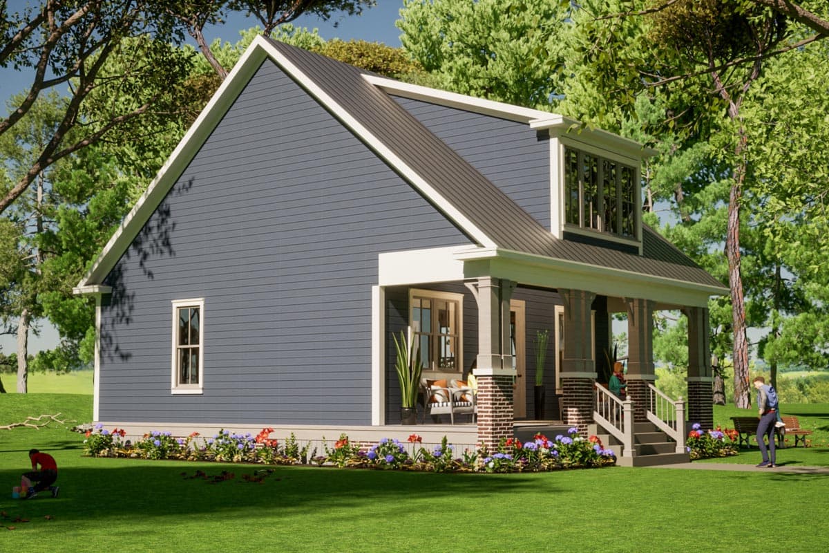 Plan 86374HH: 1546 Square Foot 2-Story Rustic Cottage House Plan - Image #9 - Cabin, Cottage, Craftsman, Rustic, Traditional