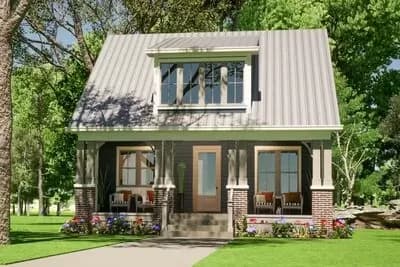 1546 Square Foot 2-Story Rustic Cottage House Plan