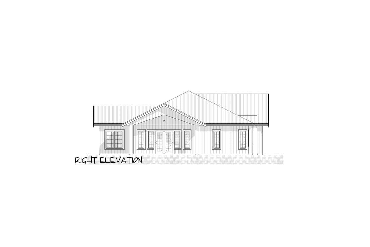 Plan 330007WLE: 4-Bed New American Ranch Plan with Private Primary Bedroom - 2933 Sq Ft - Image #12 - Country, Modern Farmhouse, New American, Ranch, Transitional