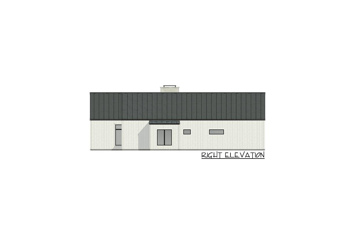 Plan 818049JSS: 4-Bed Modern Ranch Home Plan Over 3000 Square Feet with 3-Car Garage - Image #5 - Contemporary, Country, Modern, New American, Ranch, Southwest